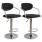 Modern Metal Low Back Bar Stool Armed Adjustable Swivel Bucket Counter Stool Black 2 Piece Set Clearhalo 'Bar Furniture' 'Bar Stools' 'bar_stools' 'furn' 'furn_bar_stools' 'furniture_bar_stools' 'Kitchen & Dining Furniture' 'kitchen&dining_furn' 'kitchen' 'kitchen_furn' Furniture' 4544736