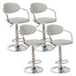 Modern Metal Low Back Bar Stool Armed Adjustable Swivel Bucket Counter Stool Yellow-Brown 4 Piece Set Clearhalo 'Bar Furniture' 'Bar Stools' 'bar_stools' 'furn' 'furn_bar_stools' 'furniture_bar_stools' 'Kitchen & Dining Furniture' 'kitchen&dining_furn' 'kitchen' 'kitchen_furn' Furniture' 4544740