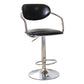 Modern Metal Low Back Bar Stool Armed Adjustable Swivel Bucket Counter Stool Gloss Black 1 Piece Clearhalo 'Bar Furniture' 'Bar Stools' 'bar_stools' 'furn' 'furn_bar_stools' 'furniture_bar_stools' 'Kitchen & Dining Furniture' 'kitchen&dining_furn' 'kitchen' 'kitchen_furn' Furniture' 4544741