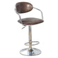 Modern Metal Low Back Bar Stool Armed Adjustable Swivel Bucket Counter Stool Champagne 1 Piece Clearhalo 'Bar Furniture' 'Bar Stools' 'bar_stools' 'furn' 'furn_bar_stools' 'furniture_bar_stools' 'Kitchen & Dining Furniture' 'kitchen&dining_furn' 'kitchen' 'kitchen_furn' Furniture' 4544750