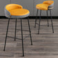Modern Counter Bar Stool Armless Leather Bar Stool with Footrest Metal Base Clearhalo 'Bar Furniture' 'Bar Stools' 'bar_stools' 'furn' 'furn_bar_stools' 'furniture_bar_stools' 'Kitchen & Dining Furniture' 'kitchen&dining_furn' 'kitchen' 'kitchen_furn' Furniture' 4544839