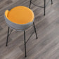 Modern Counter Bar Stool Armless Leather Bar Stool with Footrest Metal Base Clearhalo 'Bar Furniture' 'Bar Stools' 'bar_stools' 'furn' 'furn_bar_stools' 'furniture_bar_stools' 'Kitchen & Dining Furniture' 'kitchen&dining_furn' 'kitchen' 'kitchen_furn' Furniture' 4544852