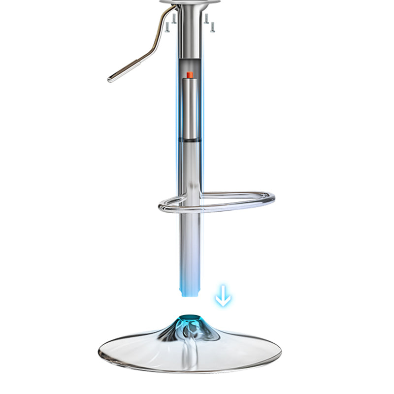 Modern Adjustable Height Bar Stool Swivel Plastic Low Back Counter Stool Clearhalo 'Bar Furniture' 'Bar Stools' 'bar_stools' 'furn' 'furn_bar_stools' 'furniture_bar_stools' 'Kitchen & Dining Furniture' 'kitchen&dining_furn' 'kitchen' 'kitchen_furn' Furniture' 4544870