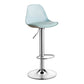 Modern Adjustable Height Bar Stool Swivel Plastic Low Back Counter Stool Light Green Silver 1 Piece Clearhalo 'Bar Furniture' 'Bar Stools' 'bar_stools' 'furn' 'furn_bar_stools' 'furniture_bar_stools' 'Kitchen & Dining Furniture' 'kitchen&dining_furn' 'kitchen' 'kitchen_furn' Furniture' 4544873