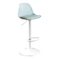 Modern Adjustable Height Bar Stool Swivel Plastic Low Back Counter Stool Light Green White 1 Piece Clearhalo 'Bar Furniture' 'Bar Stools' 'bar_stools' 'furn' 'furn_bar_stools' 'furniture_bar_stools' 'Kitchen & Dining Furniture' 'kitchen&dining_furn' 'kitchen' 'kitchen_furn' Furniture' 4544874