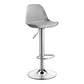 Modern Adjustable Height Bar Stool Swivel Plastic Low Back Counter Stool Grey Silver 1 Piece Clearhalo 'Bar Furniture' 'Bar Stools' 'bar_stools' 'furn' 'furn_bar_stools' 'furniture_bar_stools' 'Kitchen & Dining Furniture' 'kitchen&dining_furn' 'kitchen' 'kitchen_furn' Furniture' 4544880
