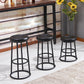 Modern Round Bar Stool Footrest Backless Counter and Bar Stool with Iron Legs Clearhalo 'Bar Furniture' 'Bar Stools' 'bar_stools' 'furn' 'furn_bar_stools' 'furniture_bar_stools' 'Kitchen & Dining Furniture' 'kitchen&dining_furn' 'kitchen' 'kitchen_furn' Furniture' 4544951
