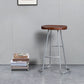 Modern Style Iron Bar Stool with Footrest Dining Room Solid Wood Bar Stool 30 Inches Clearhalo 'Bar Furniture' 'Bar Stools' 'bar_stools' 'furn' 'furn_bar_stools' 'furniture_bar_stools' 'Kitchen & Dining Furniture' 'kitchen&dining_furn' 'kitchen' 'kitchen_furn' Furniture' 4544962