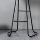Modern Style Iron Bar Stool with Footrest Dining Room Solid Wood Bar Stool 30 Inches Clearhalo 'Bar Furniture' 'Bar Stools' 'bar_stools' 'furn' 'furn_bar_stools' 'furniture_bar_stools' 'Kitchen & Dining Furniture' 'kitchen&dining_furn' 'kitchen' 'kitchen_furn' Furniture' 4544969