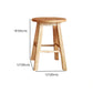 Modern Style Solid Wood Bar Stool with Footrest Milk Tea Shop Round Bar Stool 32 Inches Clearhalo 'Bar Furniture' 'Bar Stools' 'bar_stools' 'furn' 'furn_bar_stools' 'furniture_bar_stools' 'Kitchen & Dining Furniture' 'kitchen&dining_furn' 'kitchen' 'kitchen_furn' Furniture' 4544996