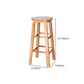 Modern Style Solid Wood Bar Stool with Footrest Milk Tea Shop Round Bar Stool 32 Inches Clearhalo 'Bar Furniture' 'Bar Stools' 'bar_stools' 'furn' 'furn_bar_stools' 'furniture_bar_stools' 'Kitchen & Dining Furniture' 'kitchen&dining_furn' 'kitchen' 'kitchen_furn' Furniture' 4544998