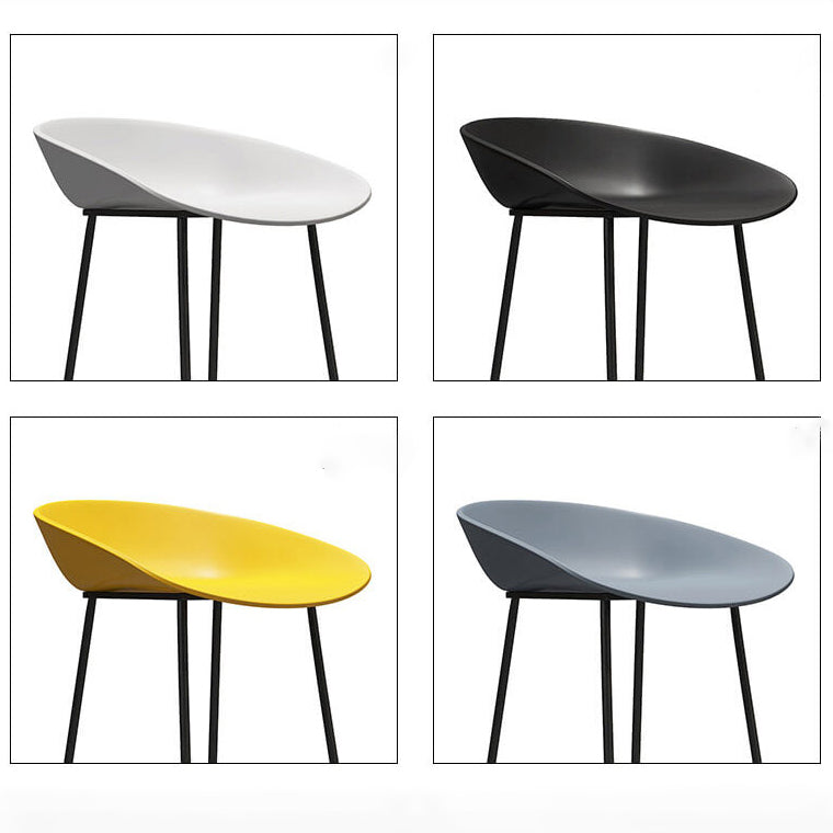 Modern Style Metal Bar Stool with Footrest and Low Back Cafe Creative Bar Stool Clearhalo 'Bar Furniture' 'Bar Stools' 'bar_stools' 'furn' 'furn_bar_stools' 'furniture_bar_stools' 'Kitchen & Dining Furniture' 'kitchen&dining_furn' 'kitchen' 'kitchen_furn' Furniture' 4545100