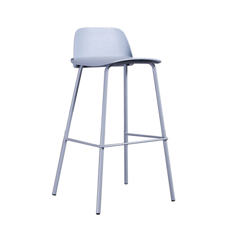 Industrial Style Bar-stool Rectangle PP Seat Counter Stool for Kitchen Bar Blue 1 Piece Clearhalo 'Bar Furniture' 'Bar Stools' 'bar_stools' 'furn' 'furn_bar_stools' 'furniture_bar_stools' 'Kitchen & Dining Furniture' 'kitchen&dining_furn' 'kitchen' 'kitchen_furn' Furniture' 4545119