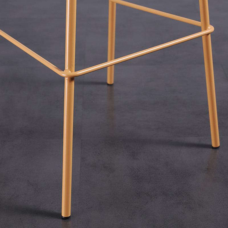 Industrial Style Bar-stool Rectangle PP Seat Counter Stool for Kitchen Bar Clearhalo 'Bar Furniture' 'Bar Stools' 'bar_stools' 'furn' 'furn_bar_stools' 'furniture_bar_stools' 'Kitchen & Dining Furniture' 'kitchen&dining_furn' 'kitchen' 'kitchen_furn' Furniture' 4545120