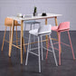 Industrial Style Bar-stool Rectangle PP Seat Counter Stool for Kitchen Bar Clearhalo 'Bar Furniture' 'Bar Stools' 'bar_stools' 'furn' 'furn_bar_stools' 'furniture_bar_stools' 'Kitchen & Dining Furniture' 'kitchen&dining_furn' 'kitchen' 'kitchen_furn' Furniture' 4545122