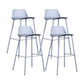 Industrial Style Bar-stool Rectangle PP Seat Counter Stool for Kitchen Bar Blue 4 Piece Set Clearhalo 'Bar Furniture' 'Bar Stools' 'bar_stools' 'furn' 'furn_bar_stools' 'furniture_bar_stools' 'Kitchen & Dining Furniture' 'kitchen&dining_furn' 'kitchen' 'kitchen_furn' Furniture' 4545123