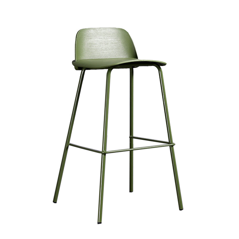Industrial Style Bar-stool Rectangle PP Seat Counter Stool for Kitchen Bar Green 1 Piece Clearhalo 'Bar Furniture' 'Bar Stools' 'bar_stools' 'furn' 'furn_bar_stools' 'furniture_bar_stools' 'Kitchen & Dining Furniture' 'kitchen&dining_furn' 'kitchen' 'kitchen_furn' Furniture' 4545124
