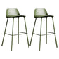 Industrial Style Bar-stool Rectangle PP Seat Counter Stool for Kitchen Bar Green 2 Piece Set Clearhalo 'Bar Furniture' 'Bar Stools' 'bar_stools' 'furn' 'furn_bar_stools' 'furniture_bar_stools' 'Kitchen & Dining Furniture' 'kitchen&dining_furn' 'kitchen' 'kitchen_furn' Furniture' 4545127