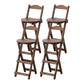 Contemporary Solid Wood Folding Bar Stool Indoor Bar Stool with Wooden Seat Tan 4 Piece Set Clearhalo 'Bar Furniture' 'Bar Stools' 'bar_stools' 'furn' 'furn_bar_stools' 'furniture_bar_stools' 'Kitchen & Dining Furniture' 'kitchen&dining_furn' 'kitchen' 'kitchen_furn' Furniture' 4545147