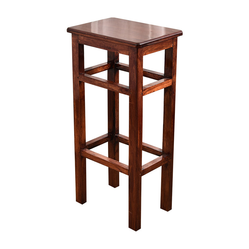 Modern Armless Stackable Counter Stool Wood Study Bar Stool with Wooden ...