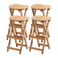 Modern Armless Foldable Counter Stool Wood Kitchen Bar Stool with Wooden Seat Natural Backless 4 Piece Set Clearhalo 'Bar Furniture' 'Bar Stools' 'bar_stools' 'furn' 'furn_bar_stools' 'furniture_bar_stools' 'Kitchen & Dining Furniture' 'kitchen&dining_furn' 'kitchen' 'kitchen_furn' Furniture' 4545182