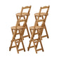 Modern Armless Foldable Counter Stool Wood Kitchen Bar Stool with Wooden Seat Natural With Back 4 Piece Set Clearhalo 'Bar Furniture' 'Bar Stools' 'bar_stools' 'furn' 'furn_bar_stools' 'furniture_bar_stools' 'Kitchen & Dining Furniture' 'kitchen&dining_furn' 'kitchen' 'kitchen_furn' Furniture' 4545188