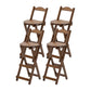 Modern Armless Foldable Counter Stool Wood Kitchen Bar Stool with Wooden Seat Brown With Back 4 Piece Set Clearhalo 'Bar Furniture' 'Bar Stools' 'bar_stools' 'furn' 'furn_bar_stools' 'furniture_bar_stools' 'Kitchen & Dining Furniture' 'kitchen&dining_furn' 'kitchen' 'kitchen_furn' Furniture' 4545195