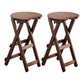 Modern Armless Foldable Counter Stool Wood Kitchen Bar Stool with Wooden Seat Brown Backless 2 Piece Set Clearhalo 'Bar Furniture' 'Bar Stools' 'bar_stools' 'furn' 'furn_bar_stools' 'furniture_bar_stools' 'Kitchen & Dining Furniture' 'kitchen&dining_furn' 'kitchen' 'kitchen_furn' Furniture' 4545199
