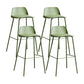 Industrial Style Bar-stool PP Seat Counter Stool for Kitchen Bar Green 4 Piece Set Clearhalo 'Bar Furniture' 'Bar Stools' 'bar_stools' 'furn' 'furn_bar_stools' 'furniture_bar_stools' 'Kitchen & Dining Furniture' 'kitchen&dining_furn' 'kitchen' 'kitchen_furn' Furniture' 4545289