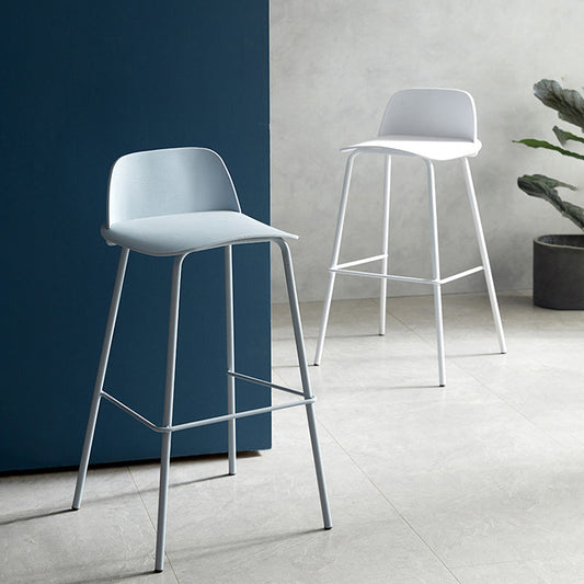 Industrial Style Bar-stool PP Seat Counter Stool for Kitchen Bar Clearhalo 'Bar Furniture' 'Bar Stools' 'bar_stools' 'furn' 'furn_bar_stools' 'furniture_bar_stools' 'Kitchen & Dining Furniture' 'kitchen&dining_furn' 'kitchen' 'kitchen_furn' Furniture' 4545296