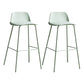 Industrial Style Bar-stool PP Seat Counter Stool for Kitchen Bar Gray-Green 2 Piece Set Clearhalo 'Bar Furniture' 'Bar Stools' 'bar_stools' 'furn' 'furn_bar_stools' 'furniture_bar_stools' 'Kitchen & Dining Furniture' 'kitchen&dining_furn' 'kitchen' 'kitchen_furn' Furniture' 4545298