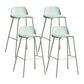 Industrial Style Bar-stool PP Seat Counter Stool for Kitchen Bar Gray-Green 4 Piece Set Clearhalo 'Bar Furniture' 'Bar Stools' 'bar_stools' 'furn' 'furn_bar_stools' 'furniture_bar_stools' 'Kitchen & Dining Furniture' 'kitchen&dining_furn' 'kitchen' 'kitchen_furn' Furniture' 4545299