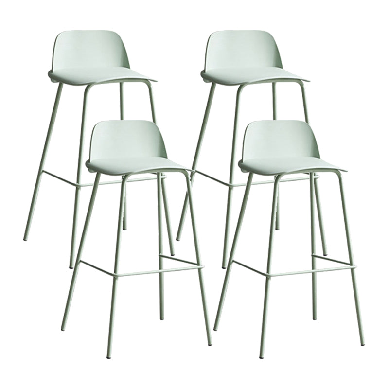 Industrial Style Bar-stool PP Seat Counter Stool for Kitchen Bar Gray-Green 4 Piece Set Clearhalo 'Bar Furniture' 'Bar Stools' 'bar_stools' 'furn' 'furn_bar_stools' 'furniture_bar_stools' 'Kitchen & Dining Furniture' 'kitchen&dining_furn' 'kitchen' 'kitchen_furn' Furniture' 4545299