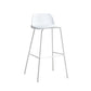 Industrial Style Bar-stool PP Seat Counter Stool for Kitchen Bar White 1 Piece Clearhalo 'Bar Furniture' 'Bar Stools' 'bar_stools' 'furn' 'furn_bar_stools' 'furniture_bar_stools' 'Kitchen & Dining Furniture' 'kitchen&dining_furn' 'kitchen' 'kitchen_furn' Furniture' 4545303