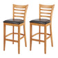 Modern Style Solid Wood Bar Stool with Footrest Bar Lounge Bar Stool 30 Inches Wood Blue 2 Piece Set Clearhalo 'Bar Furniture' 'Bar Stools' 'bar_stools' 'furn' 'furn_bar_stools' 'furniture_bar_stools' 'Kitchen & Dining Furniture' 'kitchen&dining_furn' 'kitchen' 'kitchen_furn' Furniture' 4545328