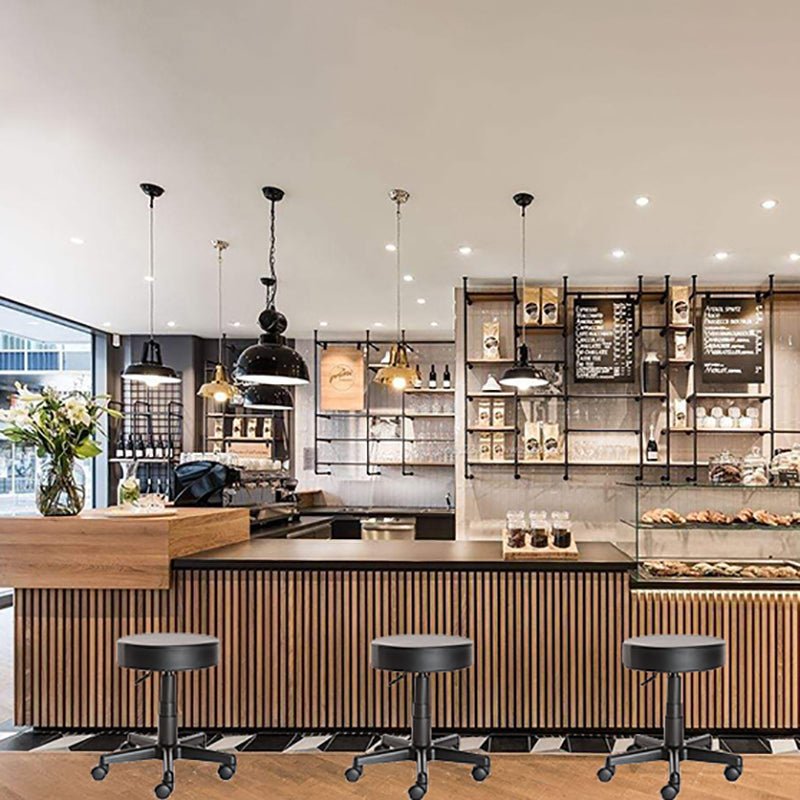 Modern Liftable Rotatable Counter Stool Steel Cashier Bar Stool with Cushion Clearhalo 'Bar Furniture' 'Bar Stools' 'bar_stools' 'furn' 'furn_bar_stools' 'furniture_bar_stools' 'Kitchen & Dining Furniture' 'kitchen&dining_furn' 'kitchen' 'kitchen_furn' Furniture' 4545336