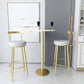 Modern Armless Backrest Counter Stool Iron Bedroom Bar Stool with Cushion Clearhalo 'Bar Furniture' 'Bar Stools' 'bar_stools' 'furn' 'furn_bar_stools' 'furniture_bar_stools' 'Kitchen & Dining Furniture' 'kitchen&dining_furn' 'kitchen' 'kitchen_furn' Furniture' 4545361