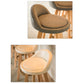 Modern Rotatable Backrest Counter Stool Wood Cafe Bar Stool with Cushion and Pedal Clearhalo 'Bar Furniture' 'Bar Stools' 'bar_stools' 'furn' 'furn_bar_stools' 'furniture_bar_stools' 'Kitchen & Dining Furniture' 'kitchen&dining_furn' 'kitchen' 'kitchen_furn' Furniture' 4545402