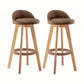 Modern Rotatable Backrest Counter Stool Wood Cafe Bar Stool with Cushion and Pedal Coffee 2 Piece Set Clearhalo 'Bar Furniture' 'Bar Stools' 'bar_stools' 'furn' 'furn_bar_stools' 'furniture_bar_stools' 'Kitchen & Dining Furniture' 'kitchen&dining_furn' 'kitchen' 'kitchen_furn' Furniture' 4545435