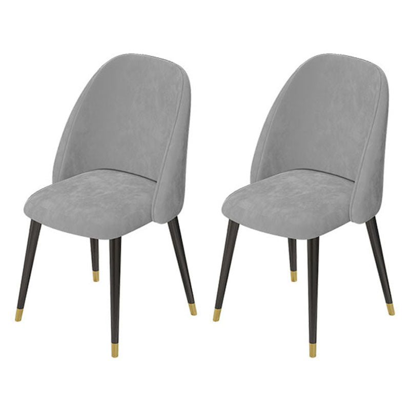 Glam Style 1/2/5 Pieces Dining Table Set Sintered Stone Table and Chair Set 2 Grey Chairs Clearhalo 'Dining Room Sets' 'Dining Tables & Seating' 'dining_room_set' 'furn' 'furn_dining_room_set' 'Furniture' 'furniture_dining_room_set' 'Kitchen & Dining Furniture' 'kitchen&dining_furn' 'kitchen' 4545497