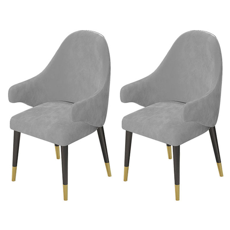 Glam Style 1/2/5 Pieces Dining Table Set Sintered Stone Table and Chair Set 2 Light Grey Chairs Clearhalo 'Dining Room Sets' 'Dining Tables & Seating' 'dining_room_set' 'furn' 'furn_dining_room_set' 'Furniture' 'furniture_dining_room_set' 'Kitchen & Dining Furniture' 'kitchen&dining_furn' 'kitchen' 4545503