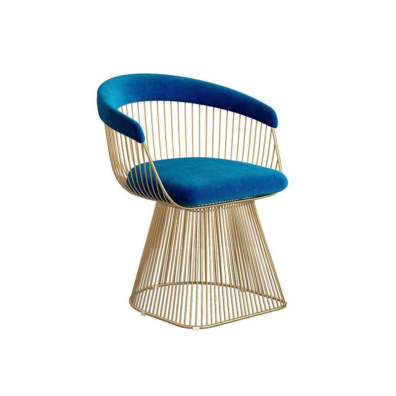 Modern 1/4/5 Pieces Dining Sintered Stone Dining Table Set with Metal Legs for Kitchen 1 Blue Chair Clearhalo 'Dining Room Sets' 'Dining Tables & Seating' 'dining_room_set' 'furn' 'furn_dining_room_set' 'Furniture' 'furniture_dining_room_set' 'Kitchen & Dining Furniture' 'kitchen&dining_furn' 'kitchen' 4545528