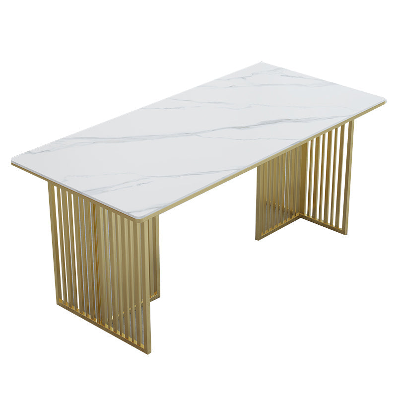 Glam Style 1/2/5 Pieces Dining Room Furniture Set Sintered Stone Dining Table Set Clearhalo 'Dining Room Sets' 'Dining Tables & Seating' 'dining_room_set' 'furn' 'furn_dining_room_set' 'Furniture' 'furniture_dining_room_set' 'Kitchen & Dining Furniture' 'kitchen&dining_furn' 'kitchen' 4545550