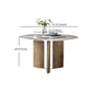 Modern 1/4/5/7 Pieces Dining Sintered Stone Dining Table Set with Wooden Legs for Kitchen Clearhalo 'Dining Room Sets' 'Dining Tables & Seating' 'dining_room_set' 'furn' 'furn_dining_room_set' 'Furniture' 'furniture_dining_room_set' 'Kitchen & Dining Furniture' 'kitchen&dining_furn' 'kitchen' 4545583
