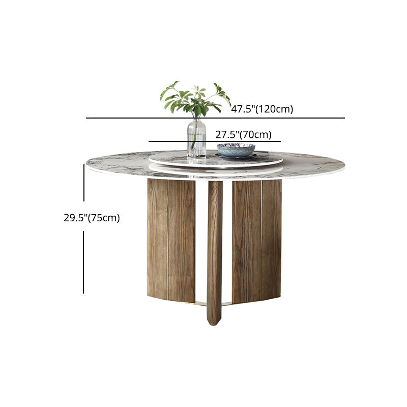 Modern 1/4/5/7 Pieces Dining Sintered Stone Dining Table Set with Wooden Legs for Kitchen Clearhalo 'Dining Room Sets' 'Dining Tables & Seating' 'dining_room_set' 'furn' 'furn_dining_room_set' 'Furniture' 'furniture_dining_room_set' 'Kitchen & Dining Furniture' 'kitchen&dining_furn' 'kitchen' 4545583