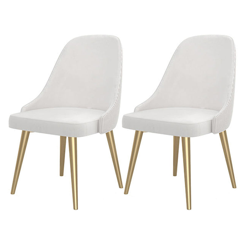 1/2/5/6/7 Pcs Metal Modern Dining Set with Oval Shape Table Dinette Set 2 White Chairs Clearhalo 'Dining Room Sets' 'Dining Tables & Seating' 'dining_room_set' 'furn' 'furn_dining_room_set' 'Furniture' 'furniture_dining_room_set' 'Kitchen & Dining Furniture' 'kitchen&dining_furn' 'kitchen' 4545586