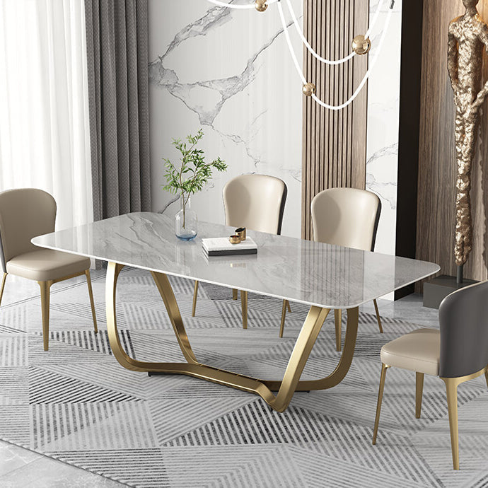 Contemporary 1/4/5 Pieces Dining Set Rectangle Dining Room Table Set 5 Pieces: Table, 4 Chairs Clearhalo 'Dining Room Sets' 'Dining Tables & Seating' 'dining_room_set' 'furn' 'furn_dining_room_set' 'Furniture' 'furniture_dining_room_set' 'Kitchen & Dining Furniture' 'kitchen&dining_furn' 'kitchen' 4545606