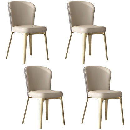 Contemporary 1/4/5 Pieces Dining Set Rectangle Dining Room Table Set 4 White Chairs Clearhalo 'Dining Room Sets' 'Dining Tables & Seating' 'dining_room_set' 'furn' 'furn_dining_room_set' 'Furniture' 'furniture_dining_room_set' 'Kitchen & Dining Furniture' 'kitchen&dining_furn' 'kitchen' 4545615