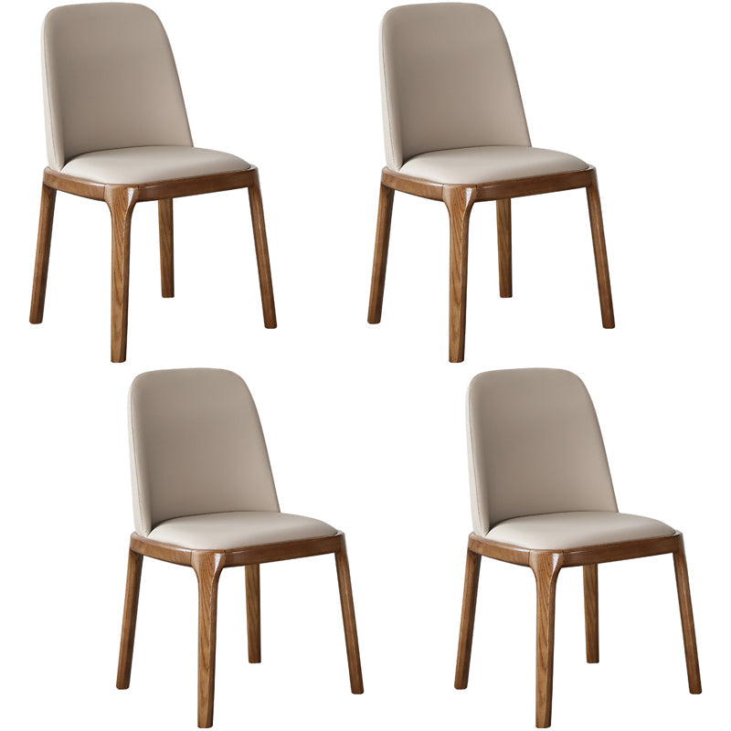 Contemporary 1/4/5/7 Pieces Dining Sintered Stone Dining Table Set with Wooden Legs 4 Beige Chairs Clearhalo 'Dining Room Sets' 'Dining Tables & Seating' 'dining_room_set' 'furn' 'furn_dining_room_set' 'Furniture' 'furniture_dining_room_set' 'Kitchen & Dining Furniture' 'kitchen&dining_furn' 'kitchen' 4545628