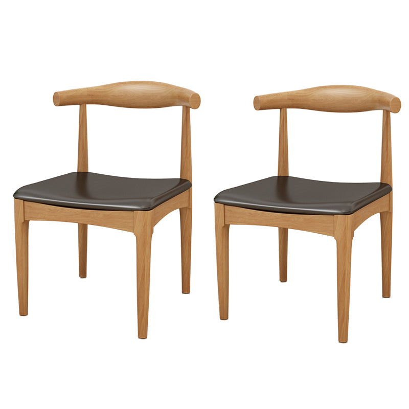 Contemporary 1/2/5/7 Pieces Dinette Set Solid Wood Dining Room Table and Chair Set 2 Black Chairs Clearhalo 'Dining Room Sets' 'Dining Tables & Seating' 'dining_room_set' 'furn' 'furn_dining_room_set' 'Furniture' 'furniture_dining_room_set' 'Kitchen & Dining Furniture' 'kitchen&dining_furn' 'kitchen' 4545637